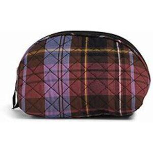 Vera Bradley Clam Shell Cosmetic Case - Cozy Plaid
